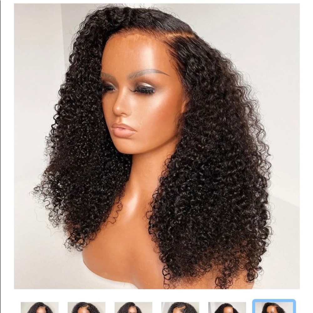 LUVEMEHAIR AFRO CURLY GLUELESS FRONTALLACE Wig
